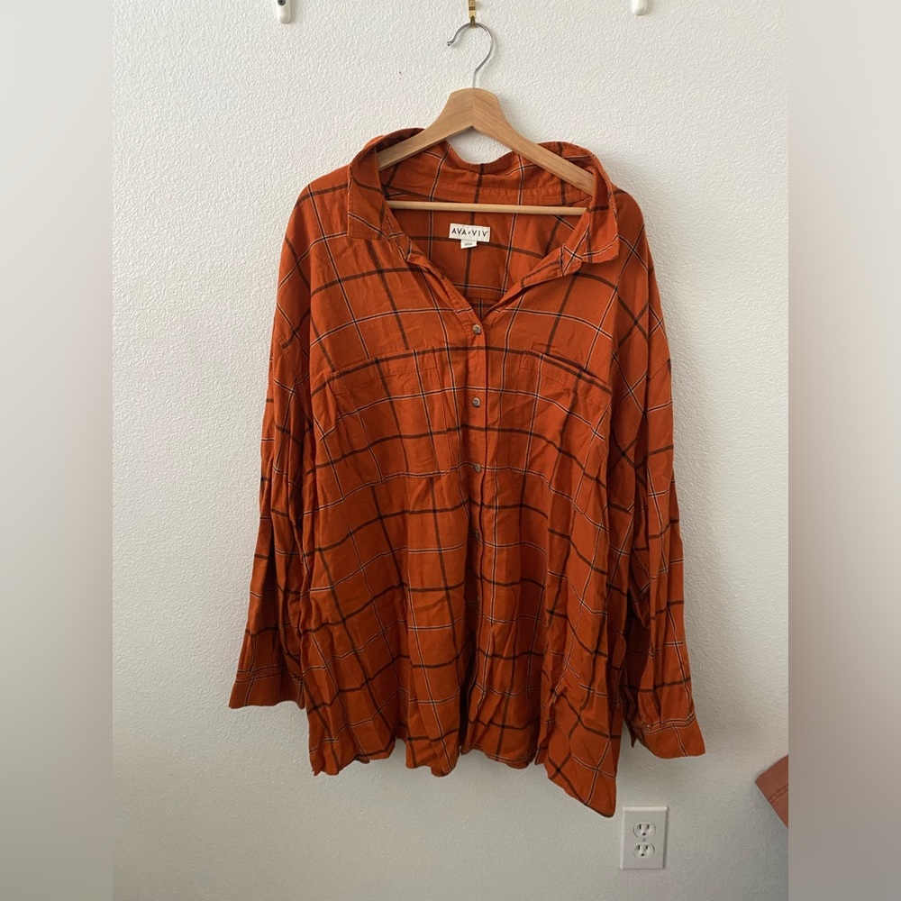 Ava and Viv Long Sleeve Button Up